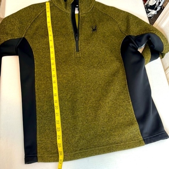 𝅺spyder mens Outbound 1/4 zip pullover shirt, size medium, good condition - Picture 5 of 8